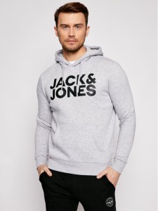 Jack&Jones Bluza Corp Logo 12152840 Szary Regular Fit