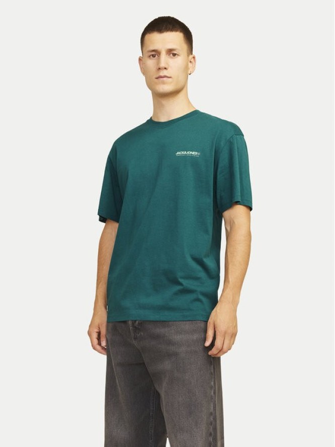 Jack&Jones T-Shirt Alvis 12256803 Zielony Standard Fit