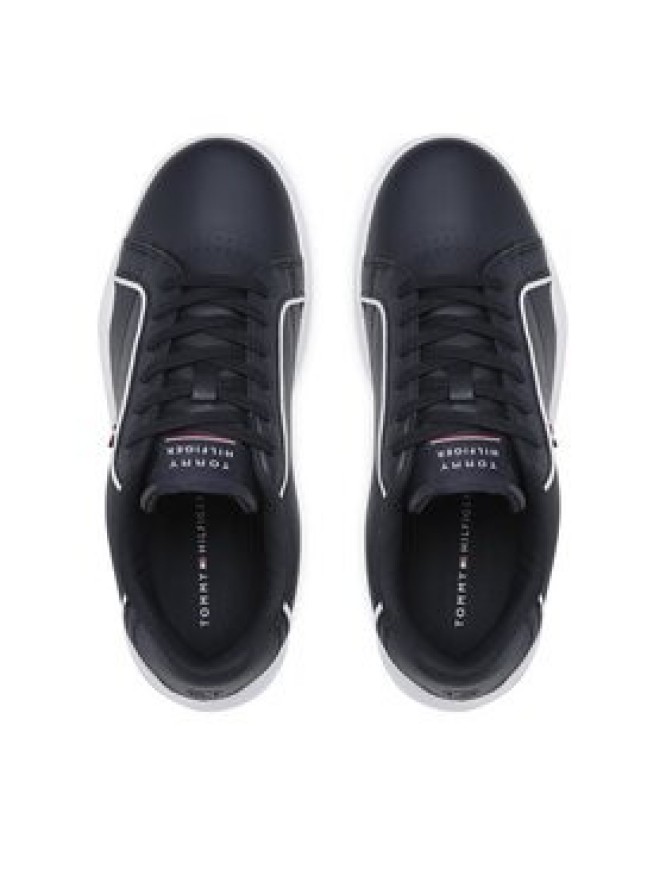 Tommy Hilfiger Sneakersy Lo Cup Leather FM0FM04429 Granatowy