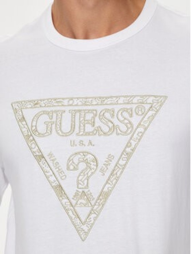 Guess Longsleeve M4YI27 K8FQ4 Biały Regular Fit