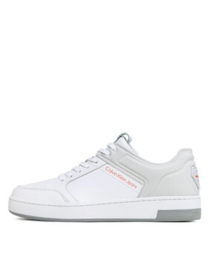 Calvin Klein Jeans Sneakersy Basket Cupsole High/Low Freq YM0YM00611 Biały