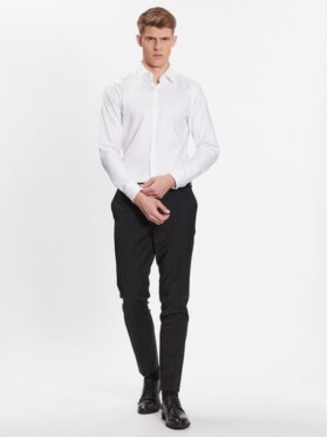 Boss Koszula 50470583 Biały Slim Fit