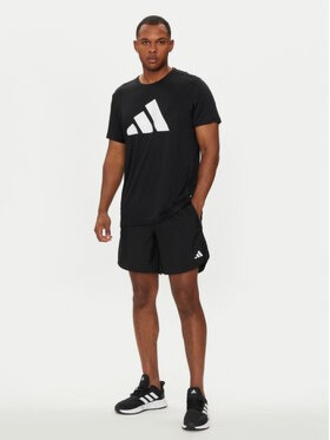 adidas Szorty sportowe Run It IL7232 Czarny Regular Fit