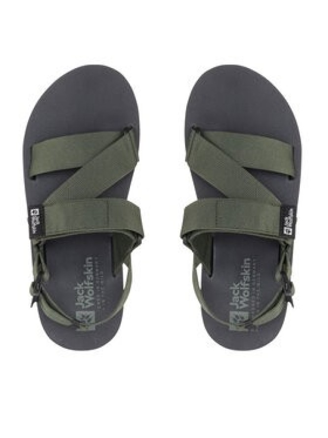 Jack Wolfskin Sandały Urban Entdeckung Belt Sandal 4056711 Zielony