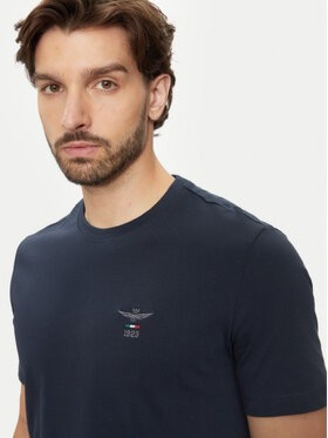 Aeronautica Militare T-Shirt 242TS2301J592 Granatowy Regular Fit