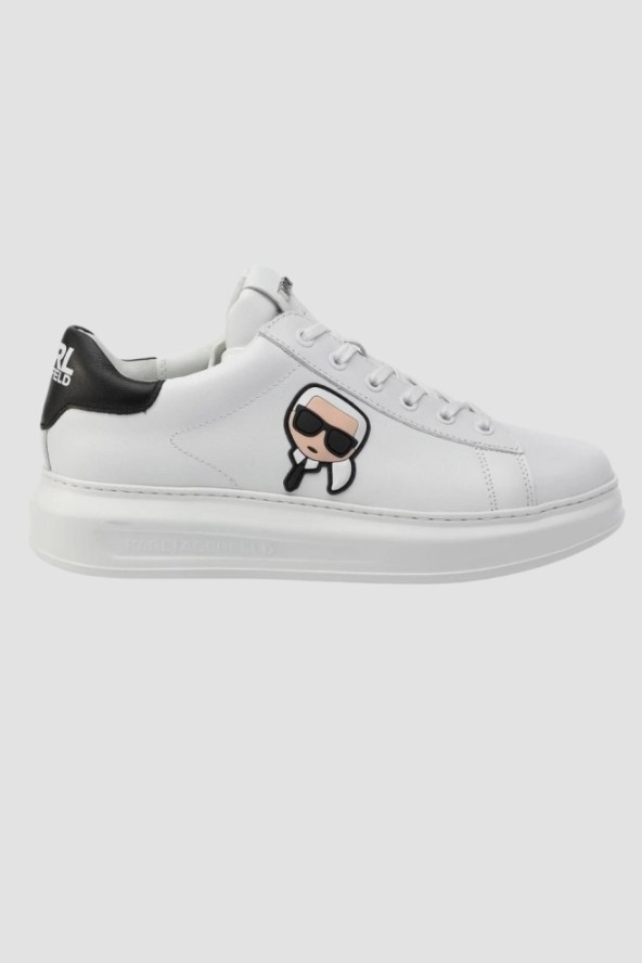 KARL LAGERFELD Białe sneakersy Kapri Nft Lo Lace