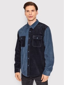 Brixton Koszula Bowery Corduroy 01264 Granatowy Standard Fit