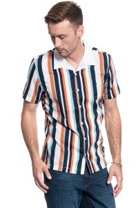 MĘSKA KOSZULA LEE SS BOWLING SHIRT REGULAR FIT DESERT ORANGE L68BTAOB