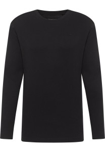 MUSTANG ARLINGTON MĘSKI LONGSLEEVE KOSZULKA Z DŁUGIM RĘKAWEM LOGO NADRUK BLACK 1015674 4142