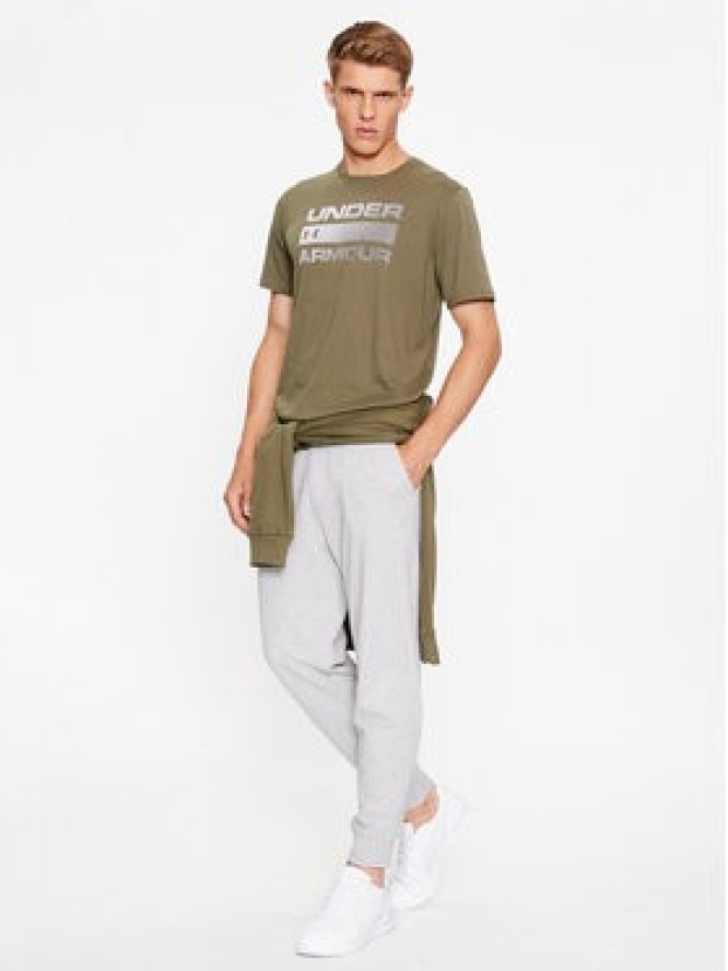 Under Armour T-Shirt Ua Team Issue Wordmark Ss 1329582 Khaki Loose Fit