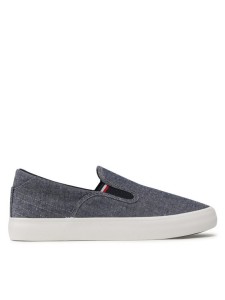 Tommy Hilfiger Tenisówki Th Hi Vulc Core Low Slip On FM0FM04734 Granatowy