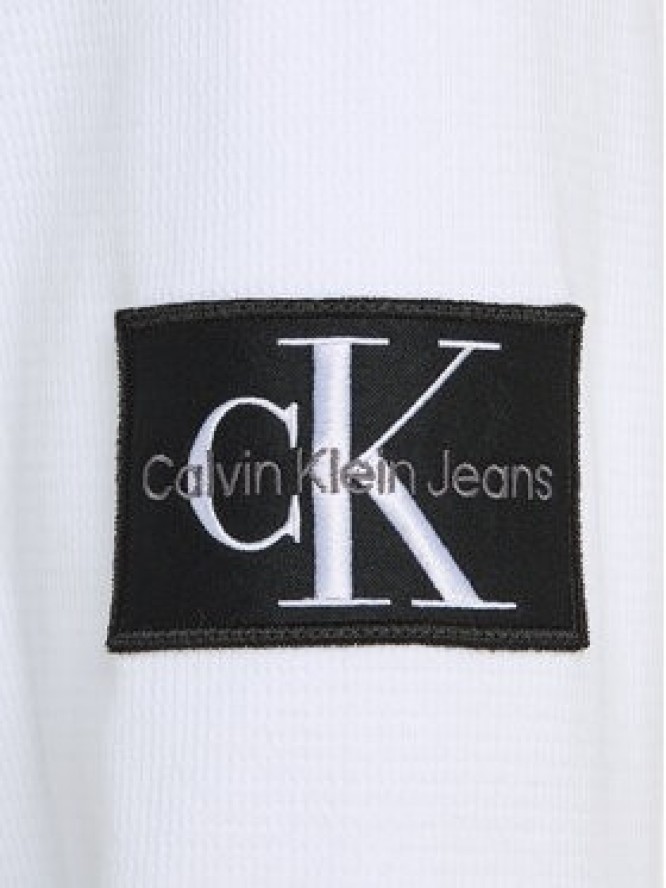 Calvin Klein Jeans Bluza J30J323485 Biały Regular Fit