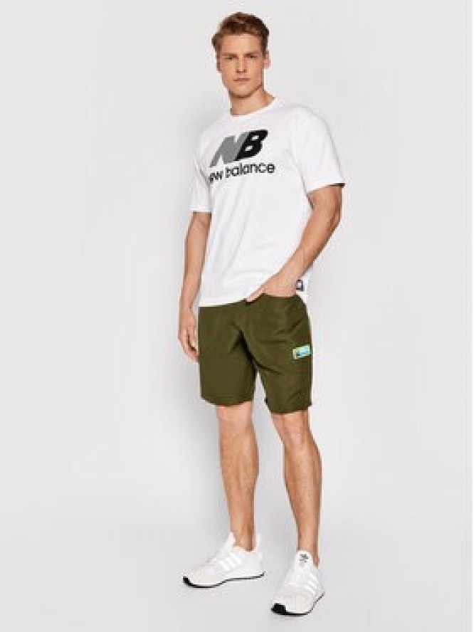 New Balance T-Shirt MT01518 Biały Relaxed Fit