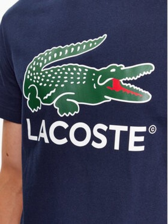 Lacoste T-Shirt TH1285 Granatowy Regular Fit