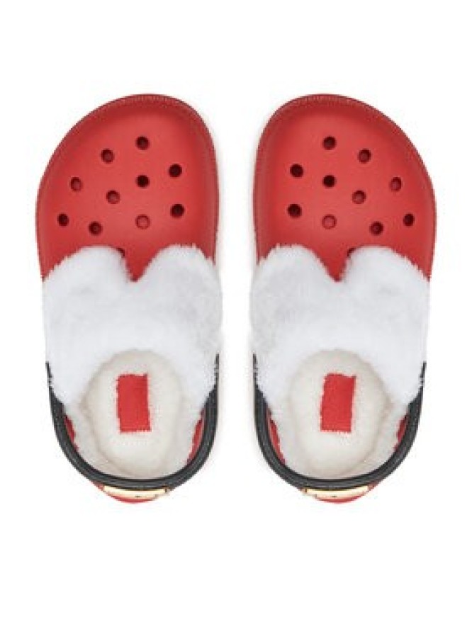 Crocs Klapki Classic Lined Santa Clog 210933 Czerwony