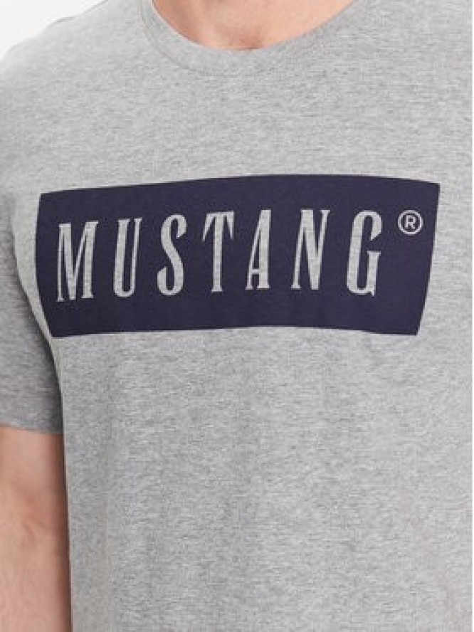 Mustang T-Shirt Alex 1013223 Szary Regular Fit