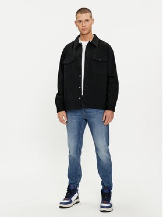 Hugo Kurtka jeansowa Enalu 50500622 Czarny Oversize