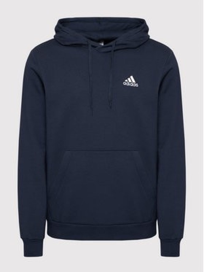 adidas Bluza FeelCozy Hoodie H12216 Granatowy Regular Fit