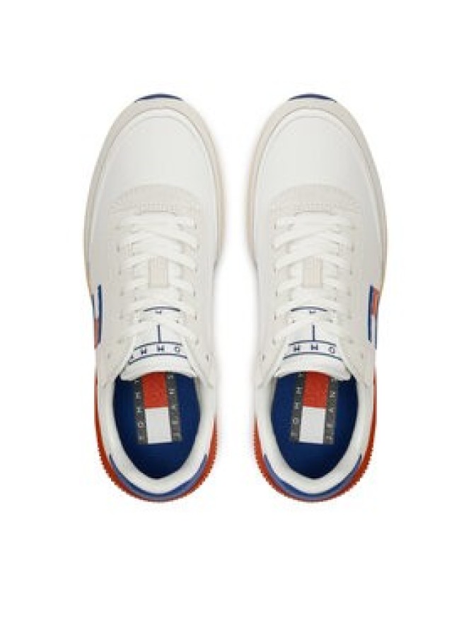 Tommy Jeans Sneakersy Tjm Tech Runner Material Mix EM0EM01300 Biały