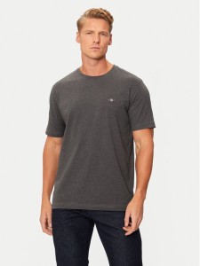 Gant T-Shirt Shield 2003184 Szary Regular Fit