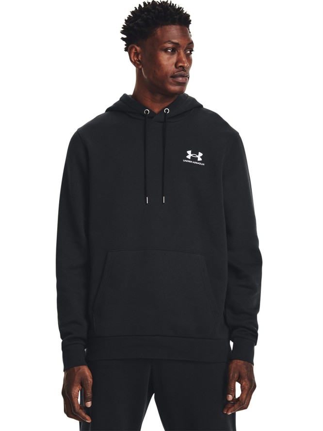 Bluza dresowa nierozpinana z kapturem męska Under Armour UA Icon Fleece Hoodie - czarna