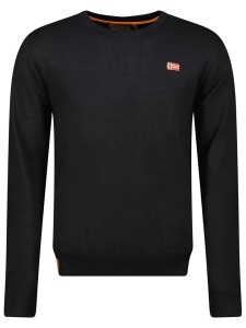 Geographical Norway Sweter w kolorze czarnym rozmiar: XXL