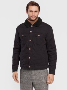 Redefined Rebel Kożuch Princeton 215085 Czarny Regular Fit