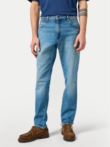 Wrangler Jeansy River 112356836 Niebieski Tapered Fit