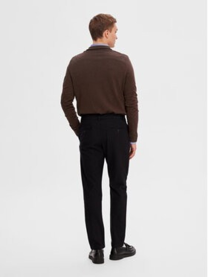 Selected Homme Chinosy 16090139 Czarny Slim Fit