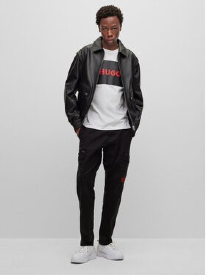 Hugo Spodnie materiałowe 50484022 Czarny Slim Fit
