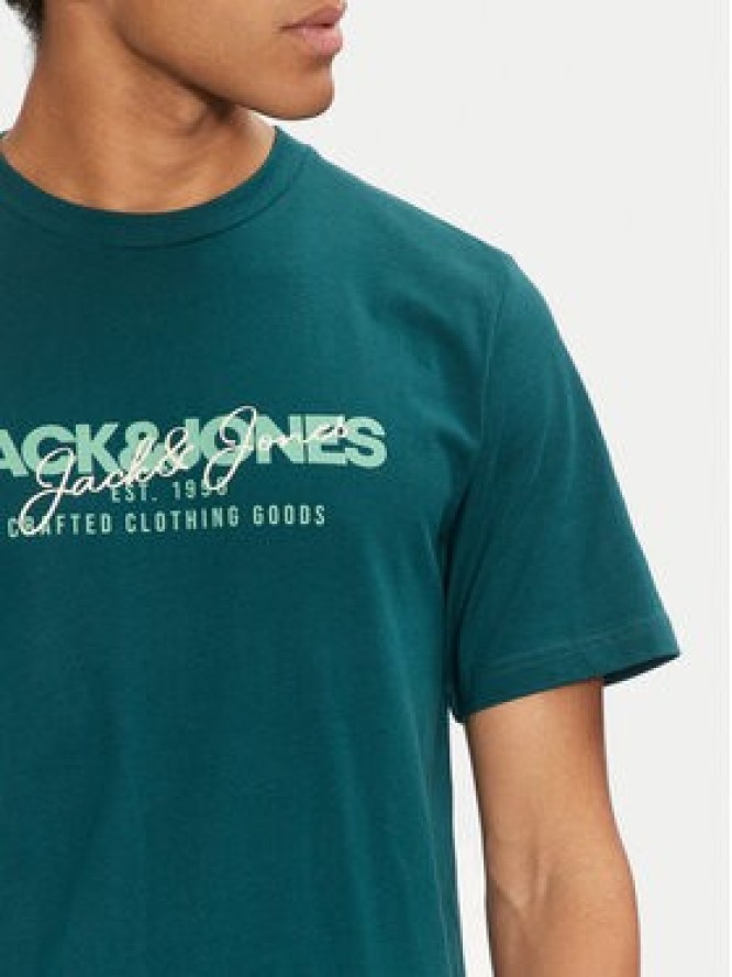 Jack&Jones T-Shirt Alvis 12256803 Zielony Standard Fit