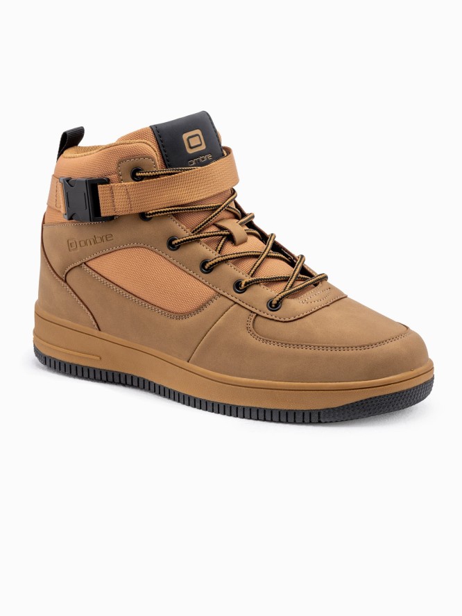 Buty męskie sneakersy za kostkę - camel V3 T317 - 44