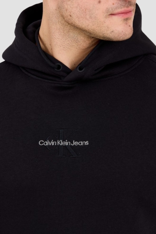 CALVIN KLEIN Czarna męska bluza z kapturem