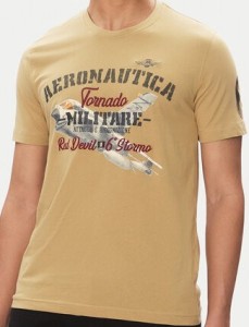 Aeronautica Militare T-Shirt 251TS2406J641 Beżowy Regular Fit