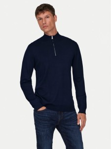 Only & Sons Sweter Wyler 22021264 Granatowy Regular Fit