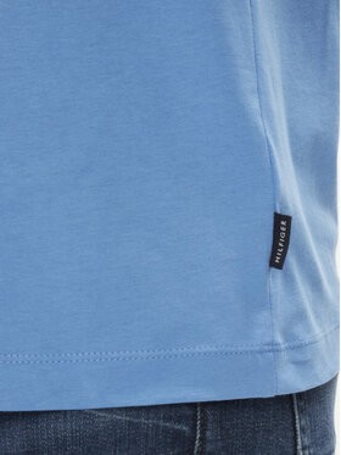 Tommy Hilfiger T-Shirt Stripe Chest MW0MW34428 Niebieski Regular Fit