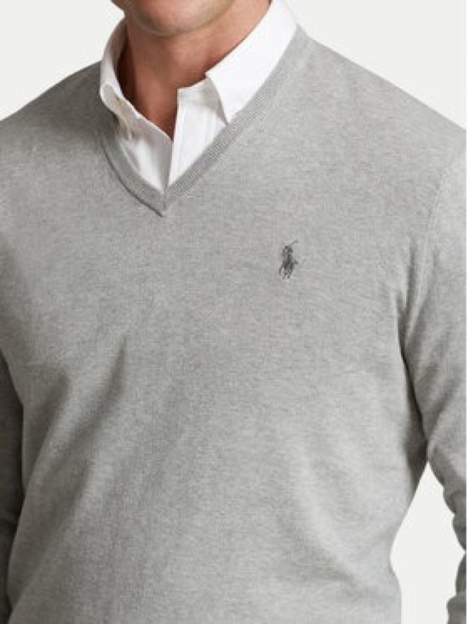 Polo Ralph Lauren Sweter 710670789002 Szary Slim Fit