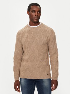 JOOP! Sweter 17 JK-28Diamondo 30043058 Beżowy Modern Fit