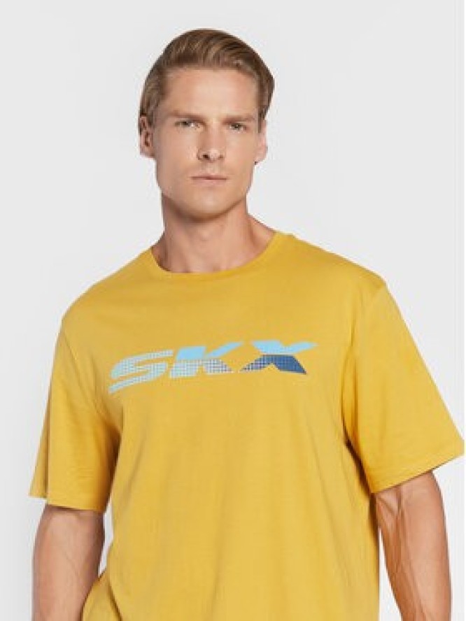 Skechers T-Shirt Phantom MTS340 Żółty Regular Fit