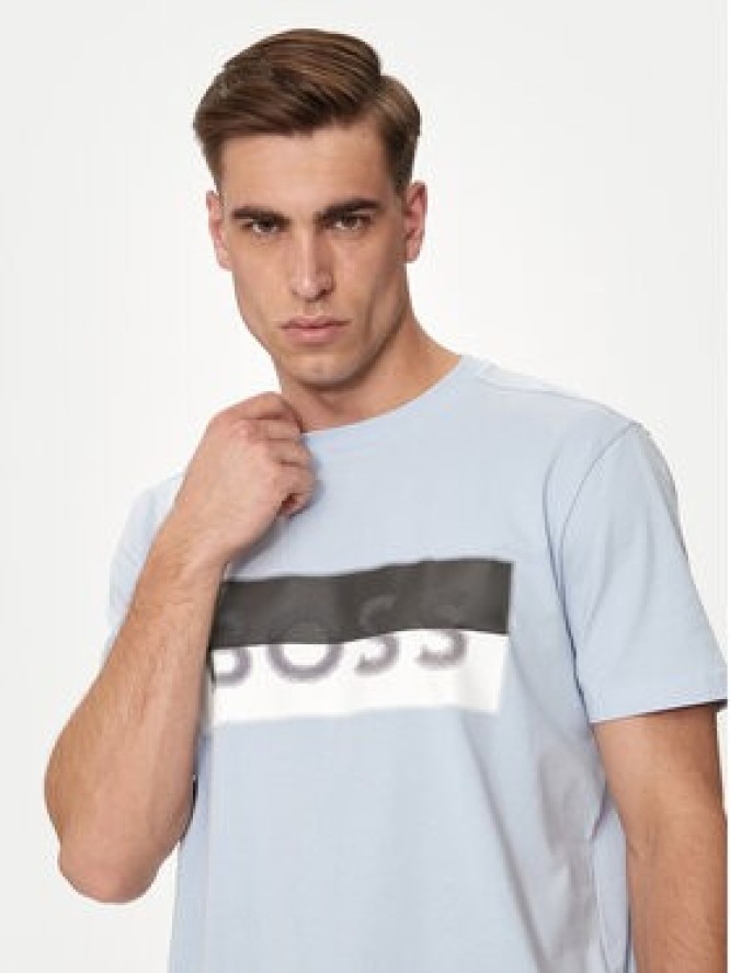 Boss T-Shirt Tee 9 50512998 Niebieski Regular Fit