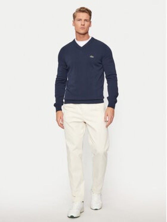 Lacoste Sweter AH1951 Granatowy Regular Fit