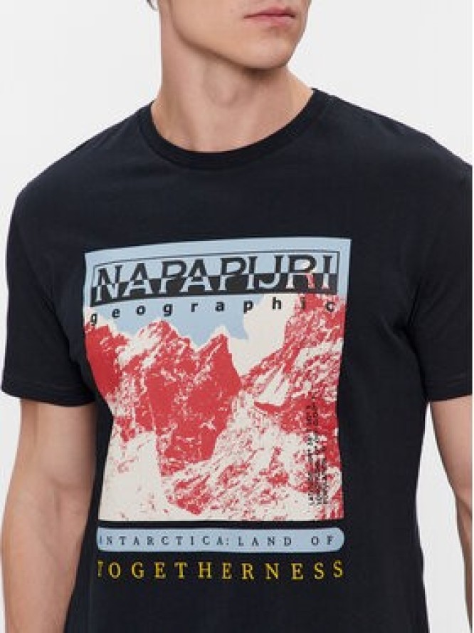 Napapijri T-Shirt Forsteri NP0A4HM6 Czarny Regular Fit