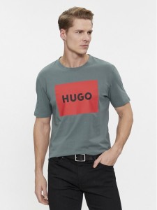 Hugo T-Shirt Dulive222 50467952 Zielony Regular Fit