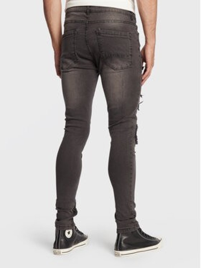 Brave Soul Jeansy MJN-RAYTON Szary Skinny Fit