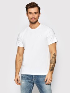 Tommy Jeans T-Shirt Classic DM0DM09598 Biały Regular Fit