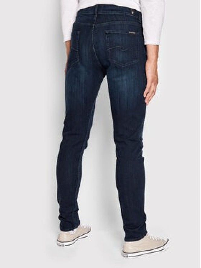 7 For All Mankind Jeansy Luxe Performance Plus JSMXA230IP Granatowy Slim Fit