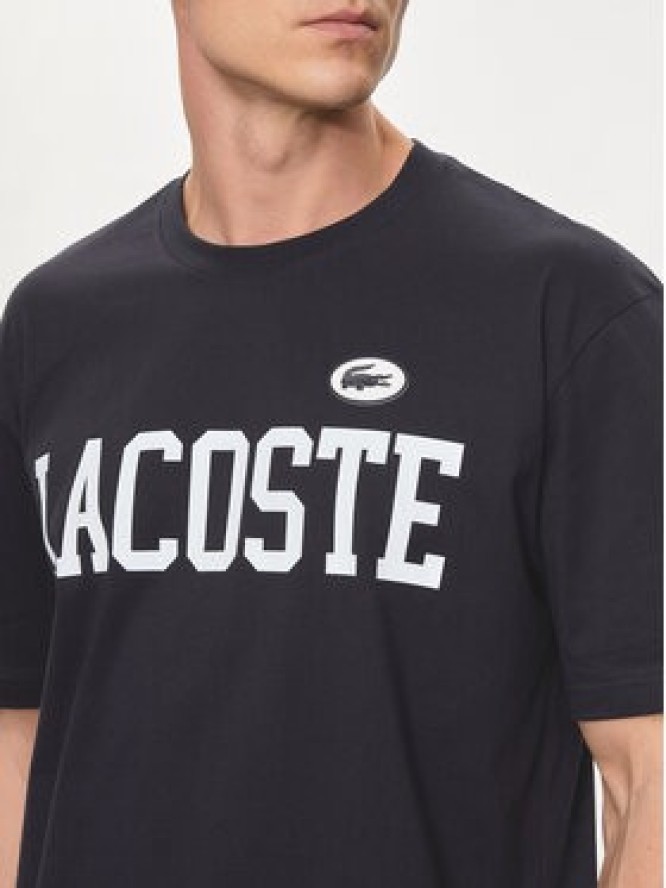 Lacoste T-Shirt TH7411 Granatowy Regular Fit