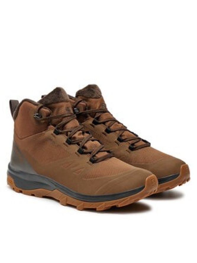 Salomon Trekkingi Outsnap Climasalomon™ Waterproof L47685000 Brązowy