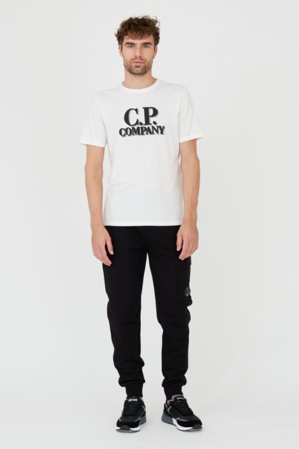 C.P. COMPANY Biały t-shirt Short Sleeve