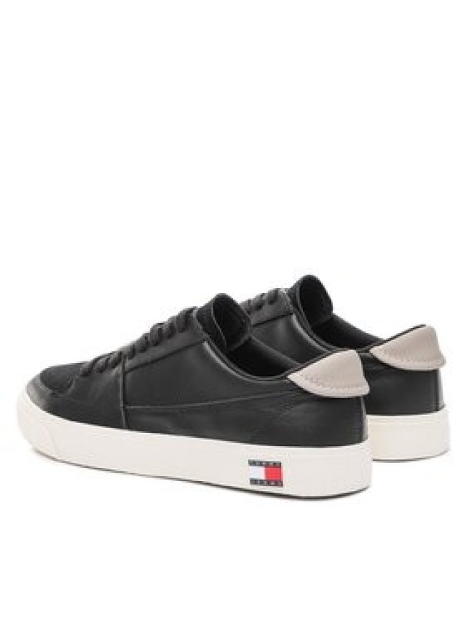 Tommy Jeans Sneakersy Vulcanized Ess EM0EM01106 Czarny